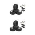 thumbnail image 1 of Transemion Front Rear Buggy Tires 1:10 Car Crawler Parts Glued Accessories DIY for HSP Black 2Set, 1 of 6