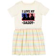 thumbnail image 3 of Inktastic Military Dad I Love My Daddy Girls Toddler Dress, 3 of 5