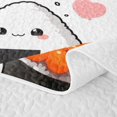 thumbnail image 5 of Erosebridal Kawaii Sushi Quilt King,Cute Rice Roll Heart King Coverlet Set For Boys,3-Piece, 5 of 7