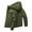 Army Green, variant on Men's Protective Waterproof Windproof Hooded Storm Jacket with Multiple Pockets and Secure Storage for Hiking Camping and Everyday Casual Wear