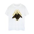thumbnail image 1 of DC Comics T-Shirt Boyfriend en Coton Noir Adam Rising Symboles Dorés pour Femmes, 1 of 4