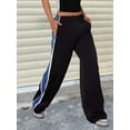 thumbnail image 2 of Women’s Parachute Jogger Pants – Elastic Waist, Baggy Wide‑Leg Cargo Track Sweatpants, Plus Sizes, 2 of 7