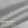 thumbnail image 3 of Shade&Beyond 12*12*12 Waterproof Sun Shade Sail Shade Canopy - Durable UV Block Fabric, UPF 50+ for Patio, Pool & Garden，Light Grey, 3 of 5