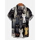 thumbnail image 4 of Camisa casual con estampado de gato lindo para hombre, camisa de manga corta clásica con impresión 3D para uso diario, camisas hawaianas de moda para mujeres Hrajuku, 4 of 5