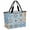 Blue, variant on Blue Gray Boho Beach Bag for Women, Large Breathable Mesh Beach Tote Bag, Southwestern Ethnic Abstract Geometric Sandproof Lightweight Travel Bags for Vacation Picnic Swimming Pool 15.7"x15.7"x9.1"