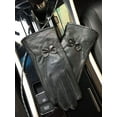 thumbnail image 5 of Women Leather Gloves Winter Warm Real Lambskin Fleece Lined Driving Gloves, 5 of 7