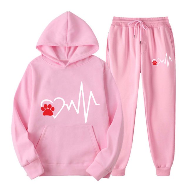 Puntoco, moda para mujer, abrigo informal deportivo con estampado, pantalones largos, suéter con capucha, tops, conjunto de pantalones, conjunto con capucha de manga larga, liquidación Puntoco Puntoco-3442