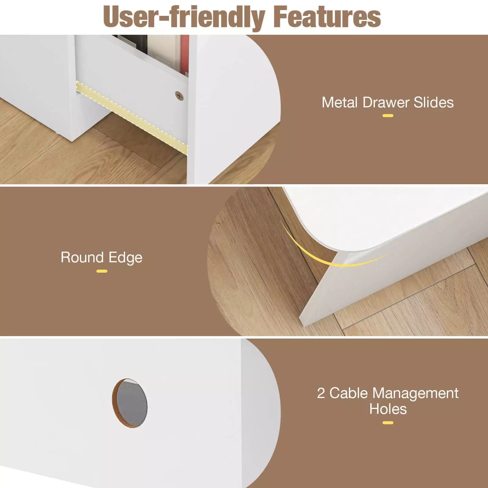 Harmijoy 59" L Shaped Study Writing Desk with Letter File Drawer, Open Compartment , Large Home Office Workstation, White