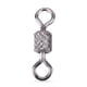 thumbnail image 1 of 100 Uds Giratorios de pesca de barril rodante accesorios de aparejos de pesca de níquel negro de acero inoxidable sedal de pesca para conectores de gancho ANGGREK Otros, 1 of 8
