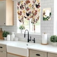 thumbnail image 5 of Farmhouse Rooster Balloon Curtains 63 Inch Length for Living Room/Bedroom, Vintage Watercolor Flowers Beige Rod Pocket Privacy Door Curtains Decorative Tie Up Shade for Window 52"x63", 5 of 8