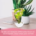 thumbnail image 2 of Orquídea artificial Phalaenopsis con maceta, decoración vívida para el hogar., 2 of 6