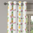 thumbnail image 2 of Ambesonne Tropical Grommet Curtain, Pastel Watercolor Art, 50" x 120", Multicolor, 2 of 6