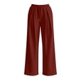 thumbnail image 6 of Jovrlynd Women Sweatpants Wide Leg Drawstring Pockets High Waisted Pleated Baggy Pants Fashion Casual Sweatpants, S-2XL, 6 of 7