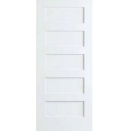 Glass Door Solid Wood - Kimberly Bay Paneled Solid Wood Primed Shaker Standard Door