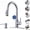 Chrome, variant on TVOFEK Kitchen Faucet with Soap Dispenser, Stainless Steel Brushed Nickel Kitchen Sink Faucets with Pull Down Sprayer fit 1 or 3 Hole, Single Handle Faucet for RV Bar Laundry Camper