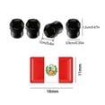 thumbnail image 3 of For Toyota 3d Epoxy Peru Flag Steering Wheel Decor Sticker Car Badge Wheel Tire Valve Stem Caps Covers Car Styling, 3 of 5