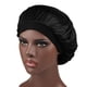 thumbnail image 1 of Gorros de dormir KPLFUBK para mujer, gorro de dormir de satén con banda elástica ancha, gorro de dormir suave para mujer, gorro de dormir para cabello, gorro de dormir de seda negro, gorro de dormir, 1 of 5