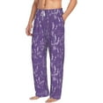 thumbnail image 2 of Xecao Lavender Flowers Men's Straight Lounge Pajama Pants: The Ultimate in Comfortable Sleepwear, 2 of 9