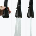 thumbnail image 4 of WOWOW Black Kitchen Faucets with Pull Down Sprayer, Stainless Steel Kitchen Sink Faucet, 4 of 5