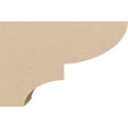 thumbnail image 3 of 2"W x 6"D x 4"H Classic Ridgewood Rough Cedar Woodgrain TimberThane Corbel, Primed Tan, 3 of 6