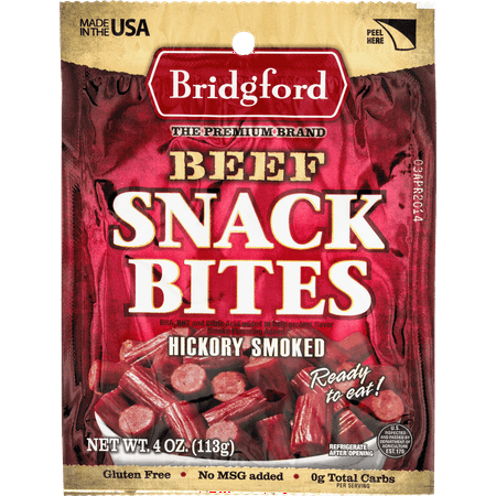 Bridgford Beef Snack Bites Hickory Smoked, 4.0 OZ