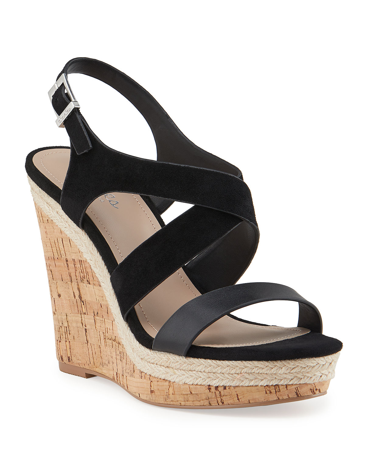 Charles by charles david black wedges Clearance
