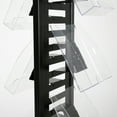 thumbnail image 4 of M&T Displays Heavy Duty Literature Rack with 8 pcs. Acrylic Shelf and Rotating Base Magazine Holder Brochure Display Stand Catalog Leaflet for Fair Conference (Black 8.5x11 A4), 4 of 6