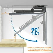 Mount-It! Flip-Down Ceiling TV Mount, Fits Screen Size 23-55 , 44 lb. Capacity, Adjustable Height, Works With Slanted Ceiling