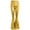 Gold-S, variant on Stylish Women's Faux Leather Flared Pants with Stretch Waistband Shinning Metallic Wide Leg Bootcut Trousers Clubwear