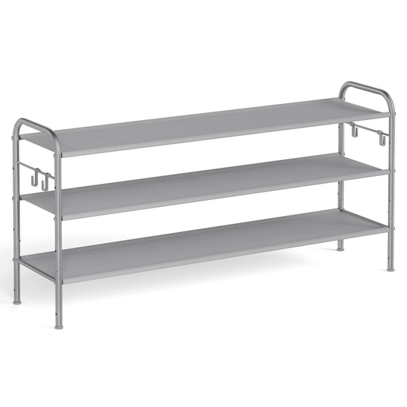 Estante para zapatos SONGMICS de tela de 3 niveles, 18 pares, gris tórtola