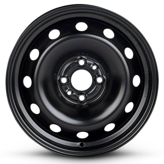 For 2012-2019 Fiat 500 15 Inch Painted Black Rim - OE Direct Replacement - Road Ready Car Wheel