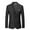 Black, variant on BLTIBY Mens One Button Blazer Jacket Solid Color Slim Fit Business Lightweight Coat with Pockets Fashion Outwear Black 5XL