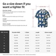 thumbnail image 5 of Goofa Star Penguin Printed Men's Casual Short-sleeved Shirt,Lightweight Breathable Button-down,Summer Casual men's top,Versatile Fashion shirt-Small, 5 of 7