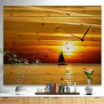 thumbnail image 2 of Design Art - Bright Yellow Beach with Birds, 2 of 5