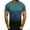 Blue, variant on Wavsuf Mens T-Shirts Gradient Loose Crew Neck Summer Short Sleeve Hot Pink Tops Size 2XL