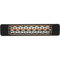 Eurofase Heating - 2500 Watt Single Element 39 Inch Electric Patio Heater-277 Voltage-Black Finish-Stella Decorative Fascia