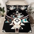 thumbnail image 2 of Castle Fairy Animal Print Aztec Full Size Sheets,Western Bull Skull Bed Sheets, 2 of 7