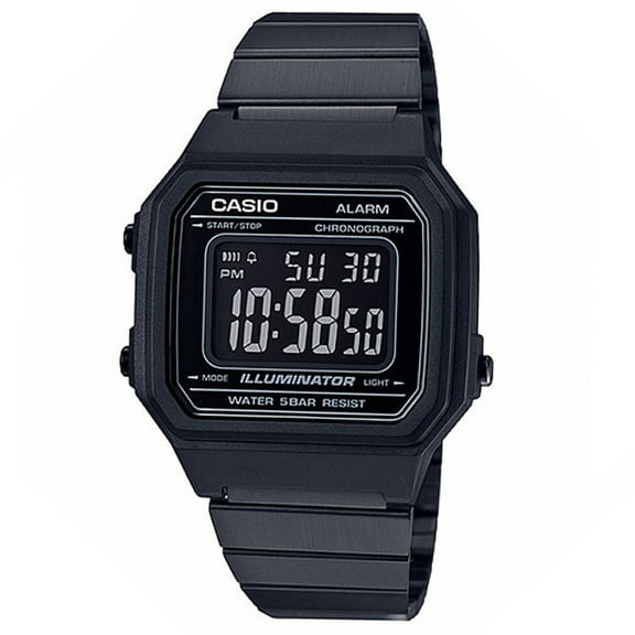 Casio Men's Classic Vintage Black Dial Watch - B650WB-1BVT