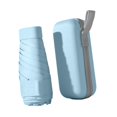 thumbnail image 3 of Mini paraguas de viaje impermeable para mujeres, hombres y niños, sombrilla portátil para negocios. Azul claro, 3 of 9