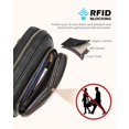 thumbnail image 3 of Bandolera CHOLISS, bolso de viaje acolchado RFID de piel vegana, 3 of 6