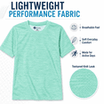 thumbnail image 2 of DARESAY Boys Active T-Shirts, 4-Pack Moisture-Wicking Short Sleeve Athletic Tees, Sizes 4-16, 2 of 8