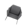 thumbnail image 1 of Miniature Canapé de Maison de Poupée Fauteuil Meubles de Maison de Poupée Canapé 1/6 Grande Différence en Gris, 1 of 8