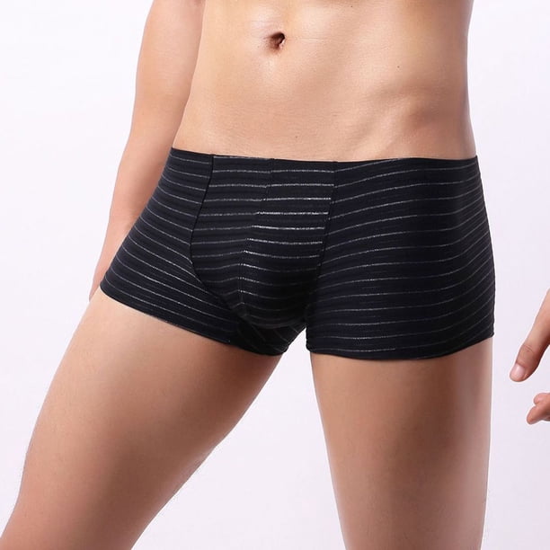 Ropa Interior Para Hombre, Ropa Interior Masculina, Tendencia De Moda, Rayas De Colores, Calzoncillos Cómodos De Cintura Baja