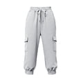thumbnail image 3 of Kelon Women's Casual Pants, Womens Capris with Pockets Loose Fit Casual Capri Pants Dressy Lightweight Ladies Baggy Cargo Pants for Hiking, 3XL, 3 of 6