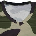 thumbnail image 4 of T Shirts for Women Casual Tops V-neck Camouflage Short Sleeved Pullover Tee Shirt Top, 4 of 7