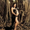 thumbnail image 3 of EYIIYE Women Photography Prop Pregnancy Off Shoulder Sleeveless Lace Maternity, 3 of 6