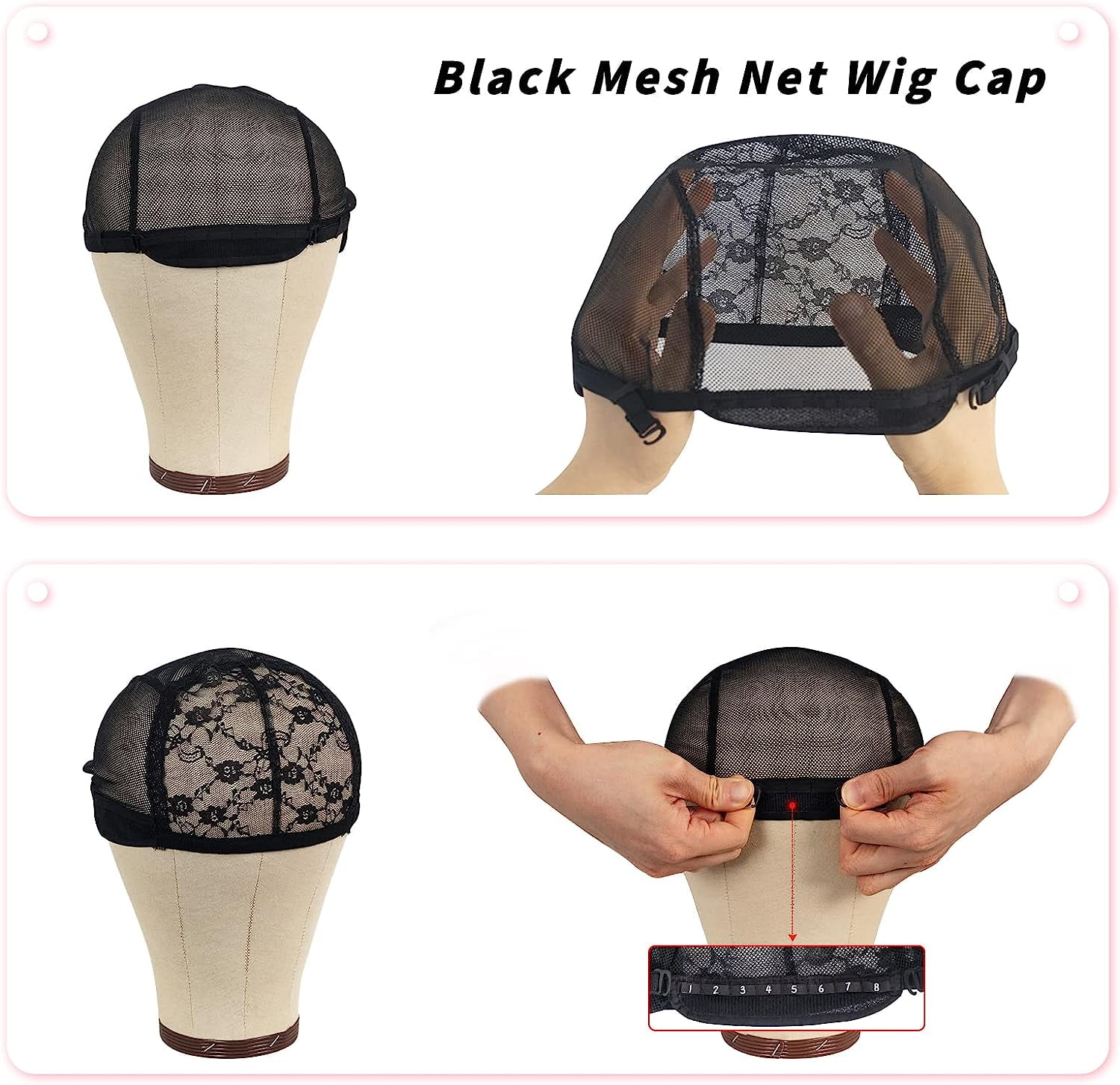 Canvas Wig Head Stand with Mannequin Head 23 inch Canvas Head for Wigs  Making Kit Supplies Cork Canvas Block Manikin Head for Wig Styling Wig  Holder