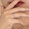 thumbnail image 5 of JeenMata .50 Carat Princess Cut Real Diamond 4 Prong Wedding Ring in 10k White Gold, 5 of 8