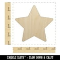 thumbnail image 2 of Star Shape Excellent Wood Shape Unfinished Piece Cutout Craft DIY Projects - 4.70 Inch Size - 1/4 Inch Thick, 2 of 7