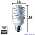 thumbnail image 3 of Philips 26w 120v Twist E26 Cool White 4100K EL/mdT2 Fluorescent Light Bulb, 3 of 3
